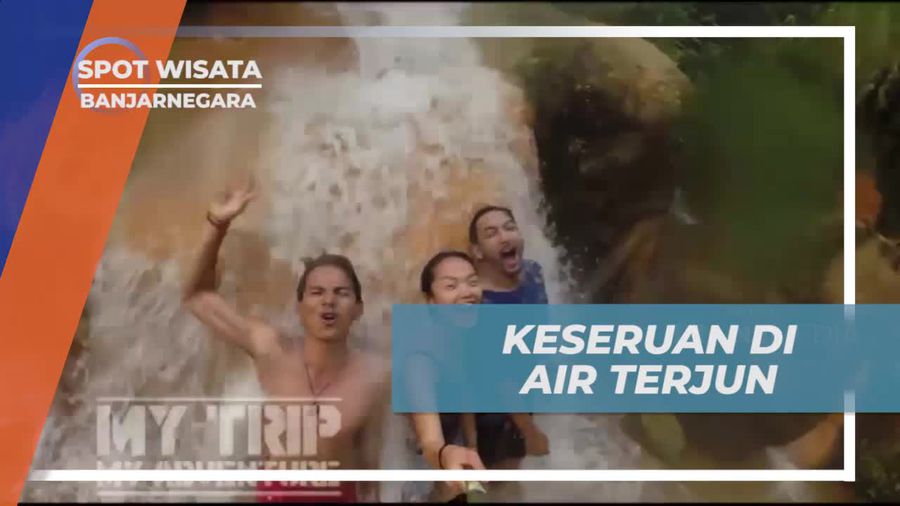 Serunya Bermain di Air Terjun Air Panas Banjarnegara