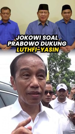 Video Jokowi soal Prabowo Dukung Luthfi-Yasin di Pilgub Jateng: Sah-sah Saja