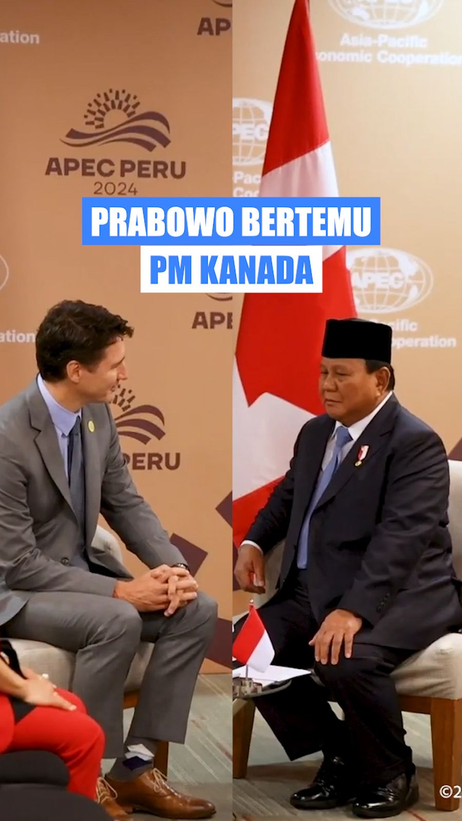 Video: Momen Prabowo Bertemu PM Trudeau, Bahas Kerja Sama RI-Kanada
