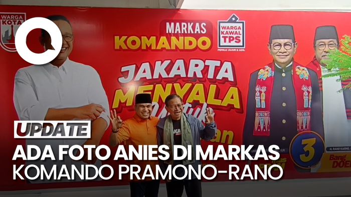 Momen Pramono Kaget Ada Foto Anies saat Resmikan Markas Komando