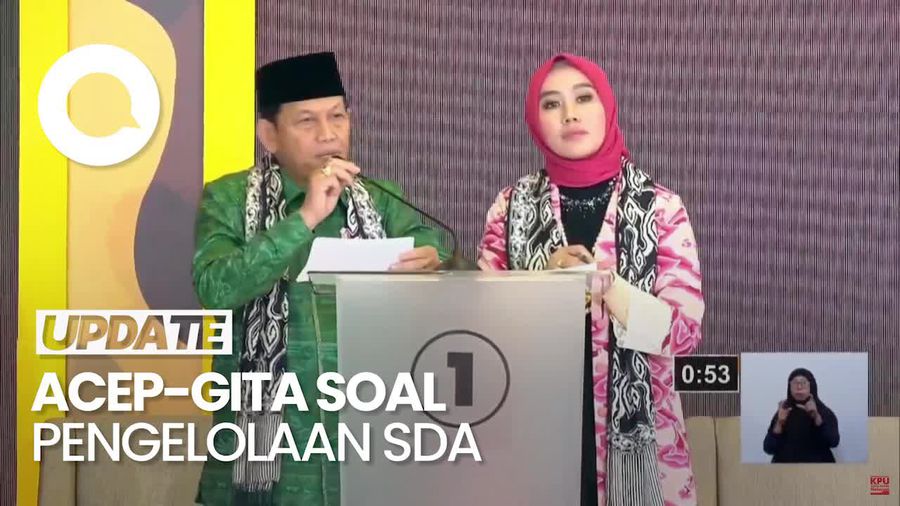 Video Jawaban Acep-Gita Ditanya soal Pengelolaan SDA: Sederhanakan Perizinan