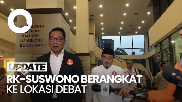 Video: RK-Suswono Berangkat Bareng ke Lokasi Debat Ketiga Pilgub Jakarta