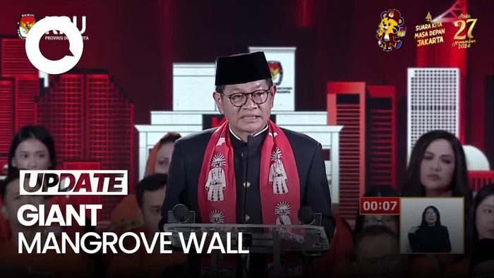 Video: Pramono Janji Realisasikan Giant Sea Wall-Giant Mangrove Wall 