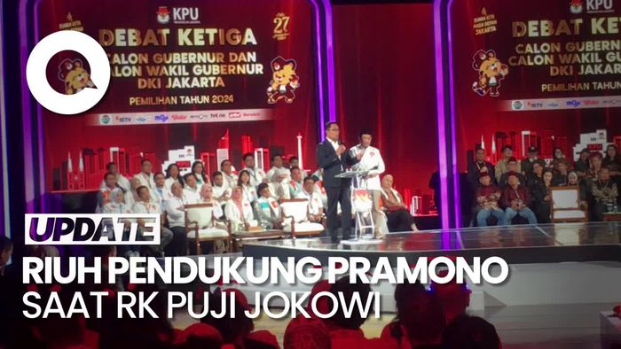 Video: Momen Pendukung Pramono Riuh Saat RK Puji Jokowi