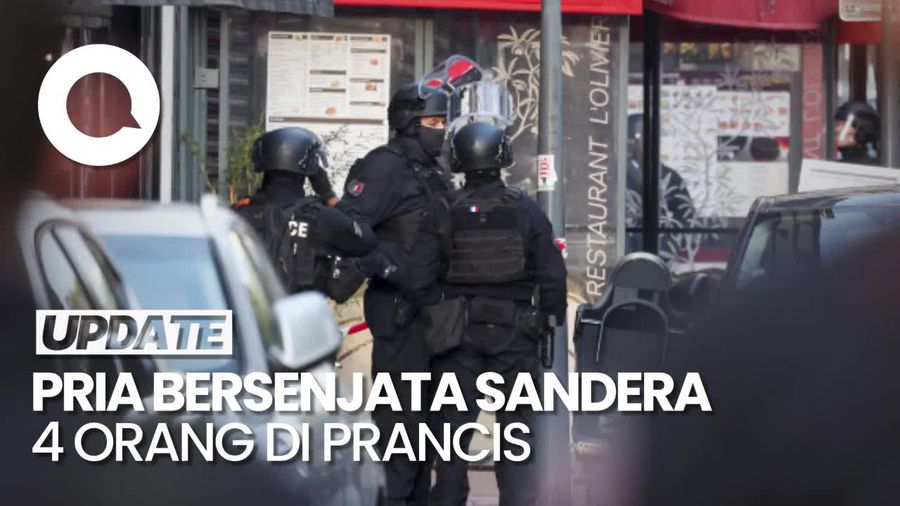 Video: Situasi Menegangkan Penyanderaan oleh Pria Bersenjata di Prancis