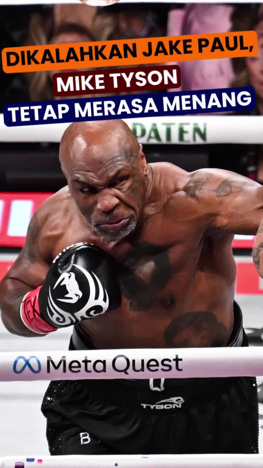 Video: Reaksi Mike Tyson Seusai Kalah Duel Tinju Lawan Jake Paul