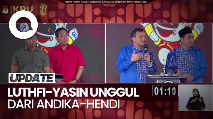 Video Survei Indikator: Luthfi-Yasin 47,19%, Andika-Hendi 43,46%