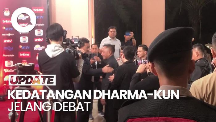 Video Momen Kedatangan Dharma-Kun Jelang Debat Pilkada DKI