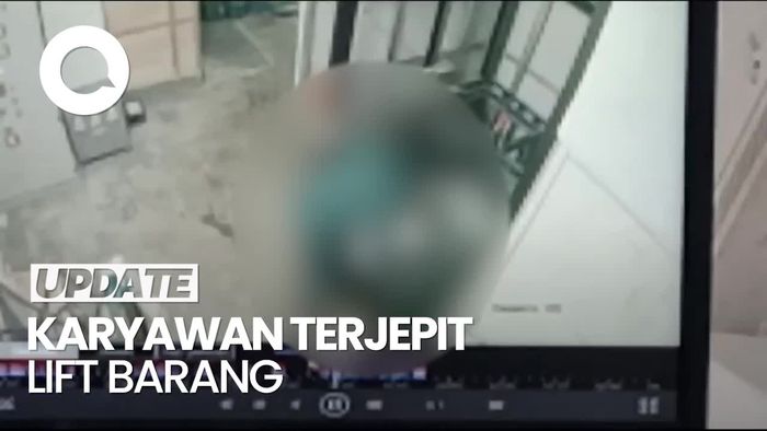 Video Rekaman CCTV Karyawan Minimarket di Lampung Tewas Terjepit Lift Barang