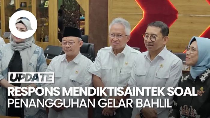 Video Gelar Doktor Bahlil Ditangguhkan UI, Mendiktisaintek: Itu Kewenangan Rektor
