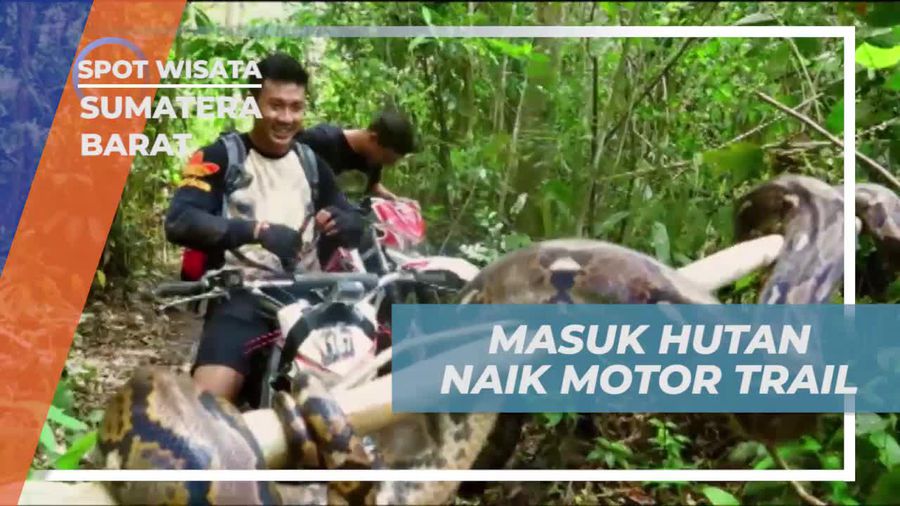 Menembus Hutan Naik Motor Trail Menuju Air Terjun di Sumatera Barat