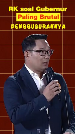 Video: Ketika RK Sebut Ahok Jadi Gubernur yang Paling Brutal Lakukan Penggusuran 