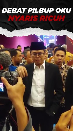 Video: Paslon 01 Walk Out, Debat Pilbup OKU Ditutup Seusai Visi Misi