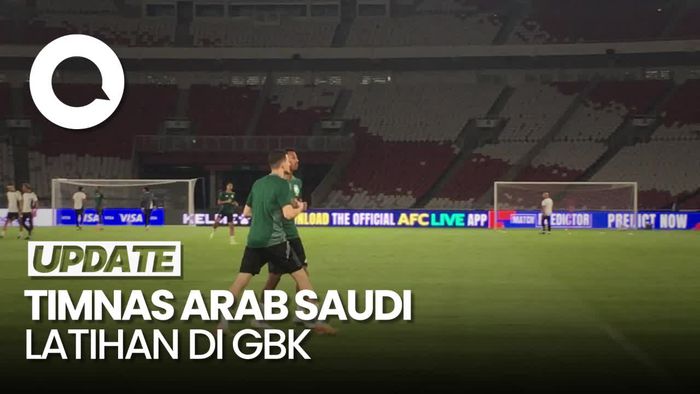 Video: Timnas Arab Saudi Jajal Rumput GBK Jelang Tanding Lawan Indonesia