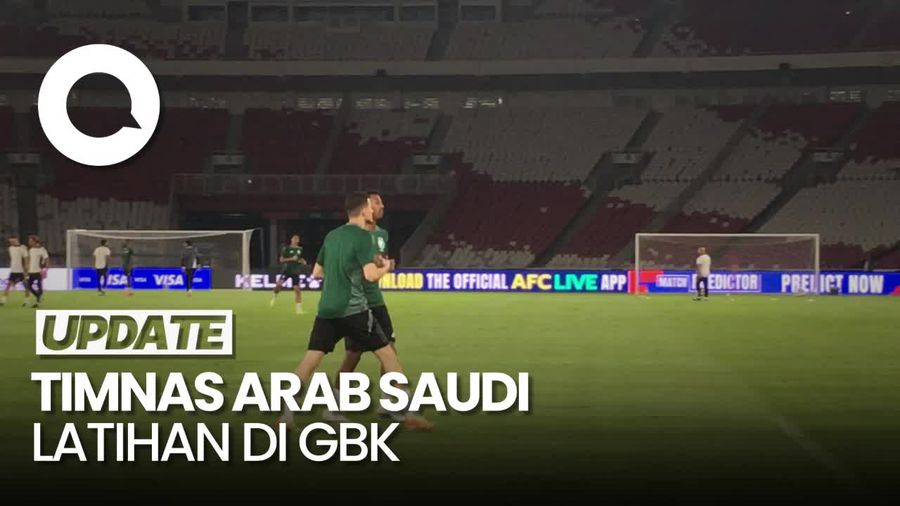Video: Timnas Arab Saudi Jajal Rumput GBK Jelang Tanding Lawan Indonesia