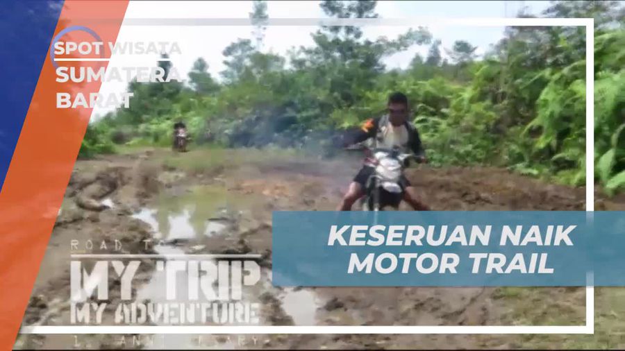 Serunya Perjalanan Naik Motor Trail ke Air Terjun Sumatera Barat