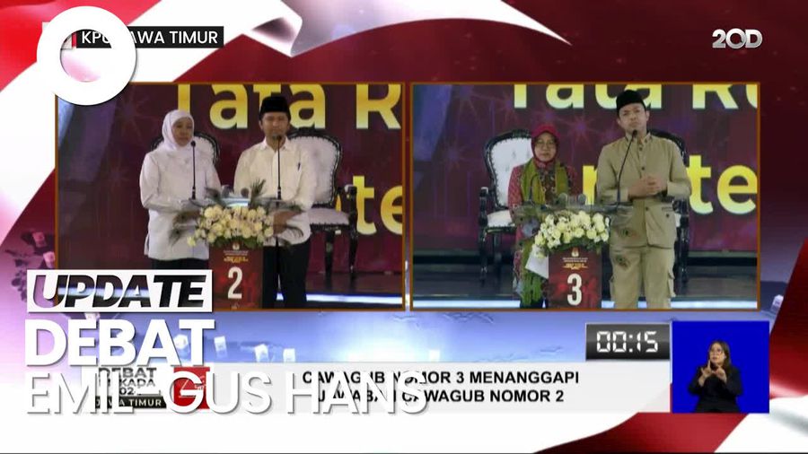 Video: Debat Emil-Gus Hans soal Kesenjangan hingga Integrasi di Jatim