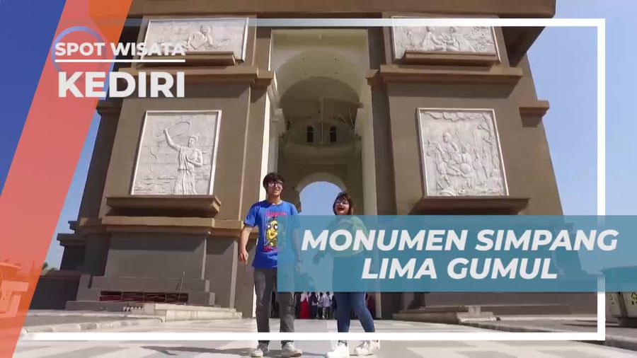 Jelajah Monumen Ikonik Simpang Lima Gumul, Kediri