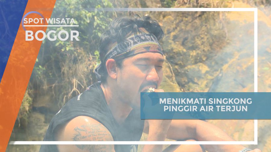 Menikmati Singkong di Pinggir Air Terjun, Bogor  
