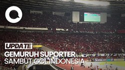 Video: Momen Gemuruh Suporter Sambut Gol Marselino ke Gawang Arab Saudi