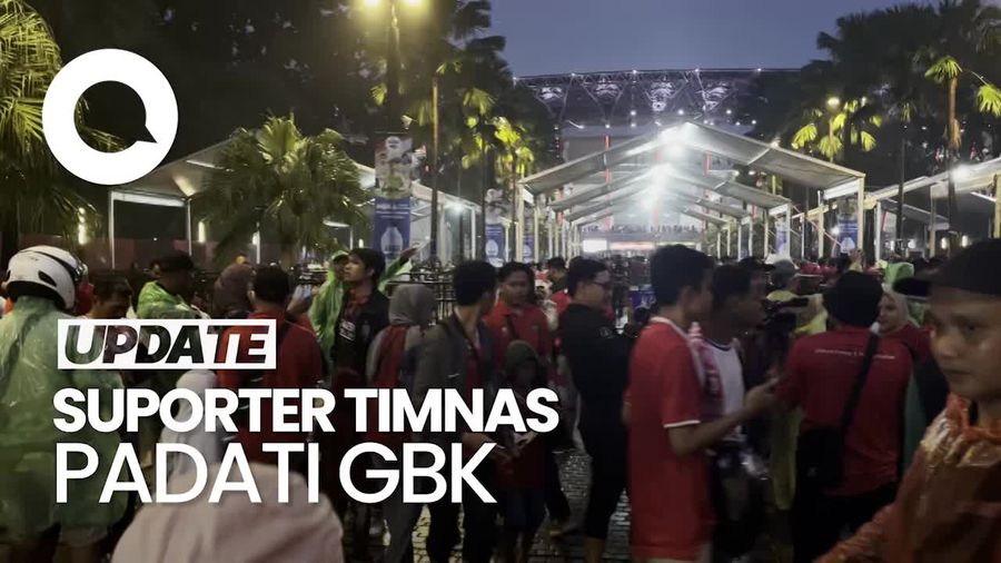 Video: GBK Memerah Jelang Laga Indonesia vs Arab Saudi