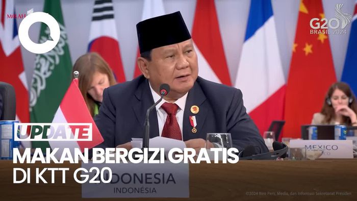 Video: Prabowo Bicara Pentingnya Makan Bergizi Gratis di KTT G20