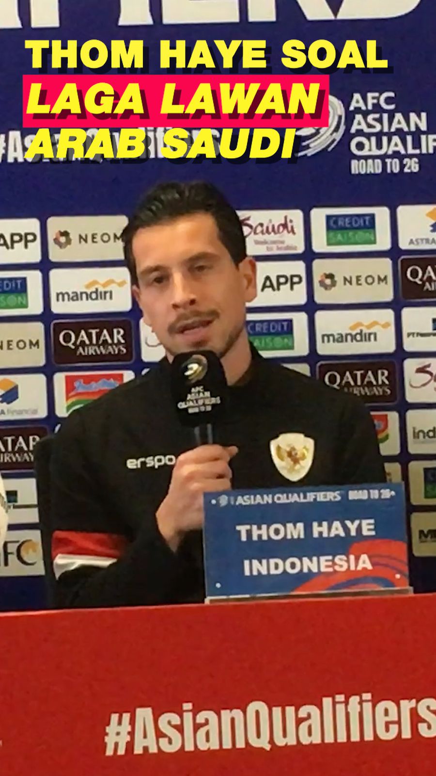 Video Thom Haye Bicara soal Persiapan Timnas Hadapi Arab Saudi