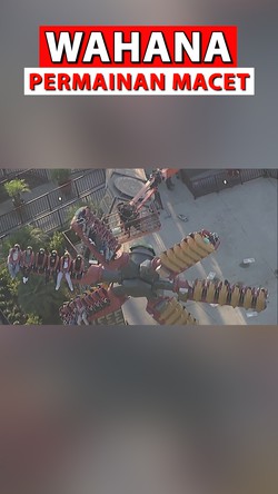 Video: Ngeri! Wahana Permainan di California Macet, 22 Orang Terjebak