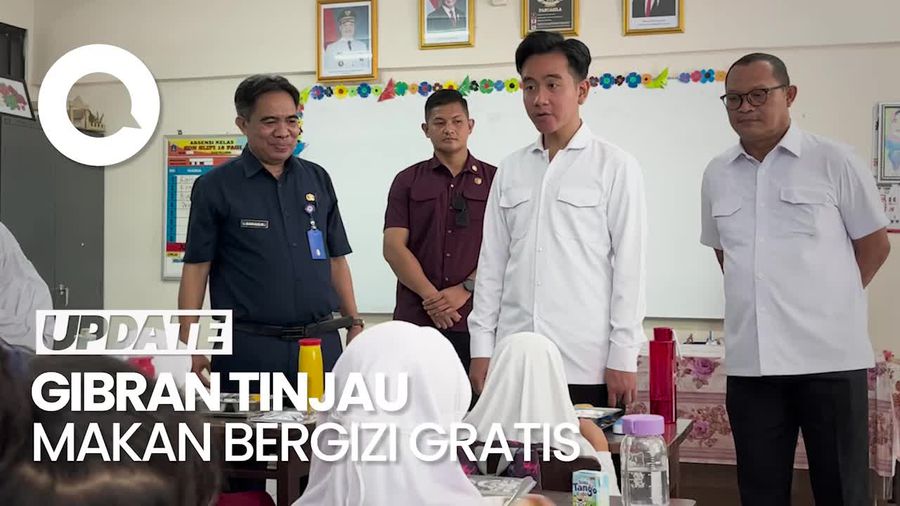 Video: Momen Wapres Gibran Tinjau Makan Bergizi Gratis di SDN Slipi 15 Jakbar