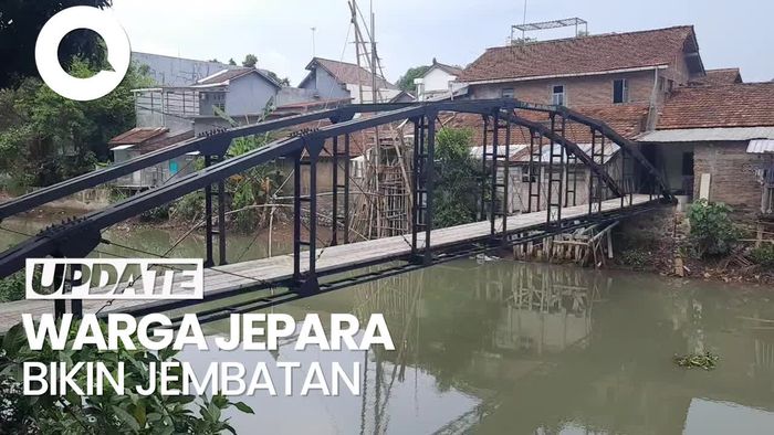 Viral Warga Jepara Bikin Jembatan Sendiri gegara Tak Miliki Akses Jalan 