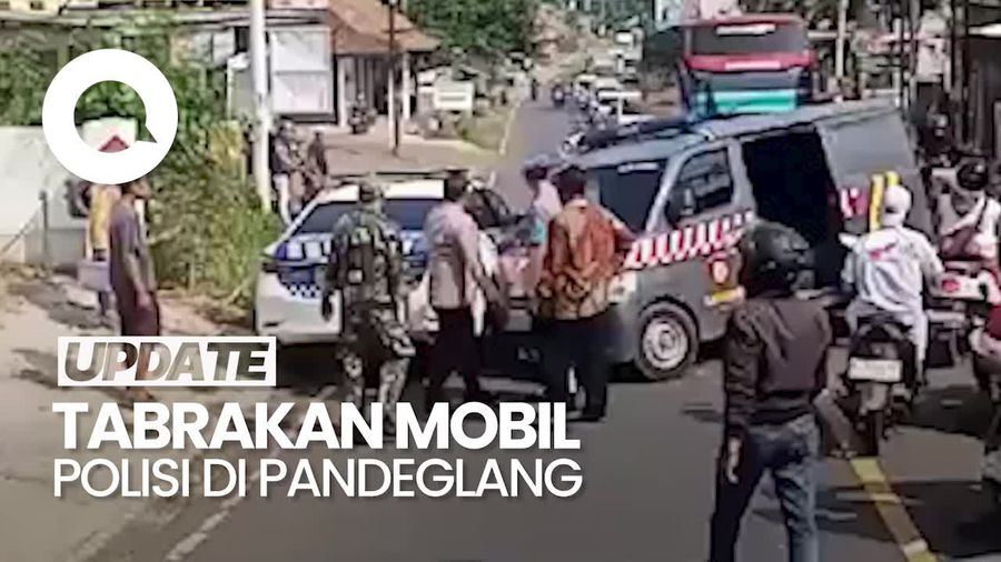 Video: Kronologi Kecelakaan 2 Mobil Polisi di Pandeglang