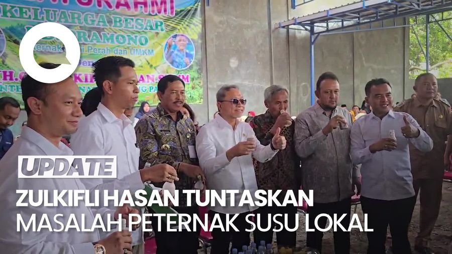 Menko Zulhas Atasi Masalah Peternak dan Pemerah Susu Lokal