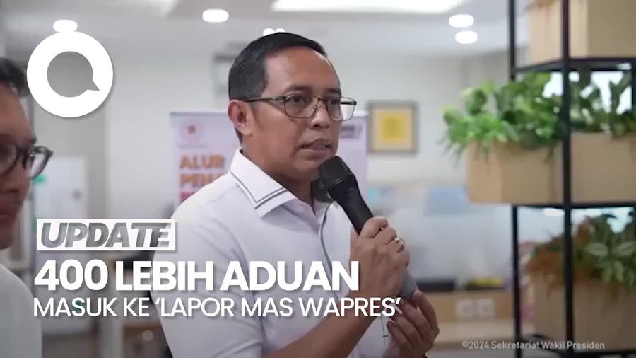 Video: Dalam 10 Hari, Lebih dari 400 Aduan Masuk ke Lapor Mas Wapres