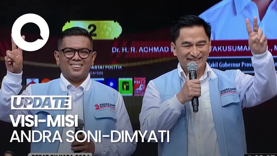 Video Andra Soni-Dimyati: Visi Kami Sesuai Asta Cita Prabowo-Gibran