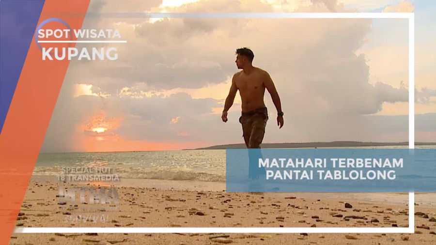 Menikmati Matahari Terbenam di Pantai Tablolong, Kupang