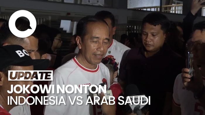 Video: Pernyataan Jokowi Setelah Nonton Laga Indonesia vs Arab Saudi