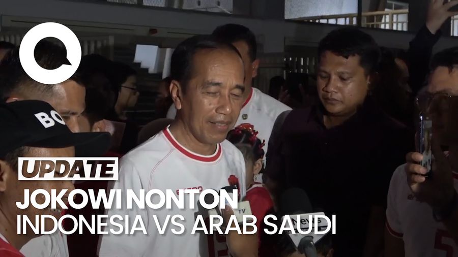 Video: Pernyataan Jokowi Setelah Nonton Laga Indonesia vs Arab Saudi