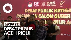  Detik-detik Debat Pilgub Aceh Ricuh, Penonton Naik ke Panggung