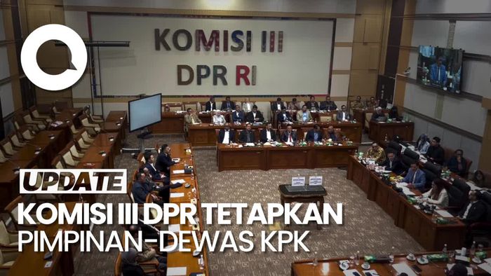 Video: Komisi III Gelar Rapat Pleno, Pilih Pimpinan-Dewas KPK Secara Voting