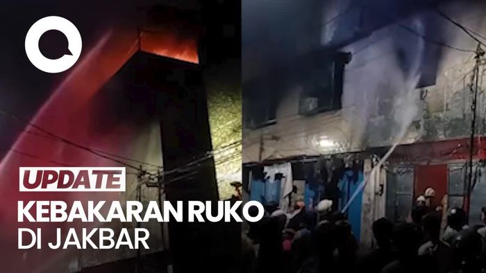 Video Kebakaran Ruko di Tambora Jakbar, 19 Mobil Damkar Dikerahkan