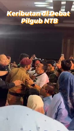  Video: Debat Pamungkas Pilgub NTB Diwarnai Keributan!