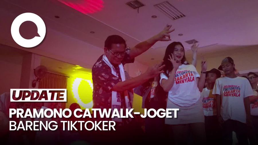 Video: Momen Pramono Catwalk Bareng TikToker, Ada Jeje dan Bonge