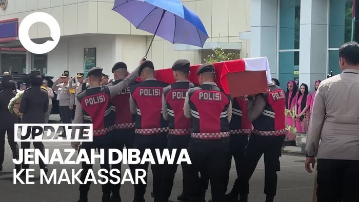 Video: Momen Jenazah Kasat Reskrim Polsek Solok Selatan Dibawa ke Makassar