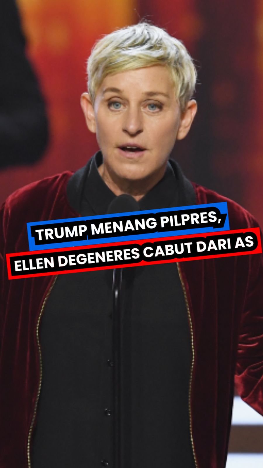 Video: Ellen DeGeneres Pindah dari AS Menyusul Kemenangan Trump di Pilpres