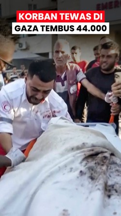 Video: Sudah 44 Ribu Nyawa Melayang di Gaza Akibat Ulah Israel