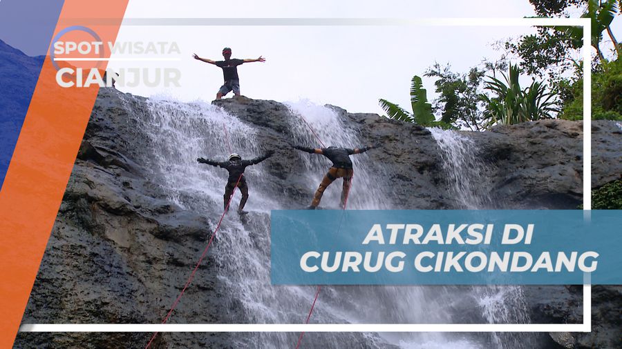 Uji Keberanian dengan Rappeling di Curug Cikondang, Cianjur  