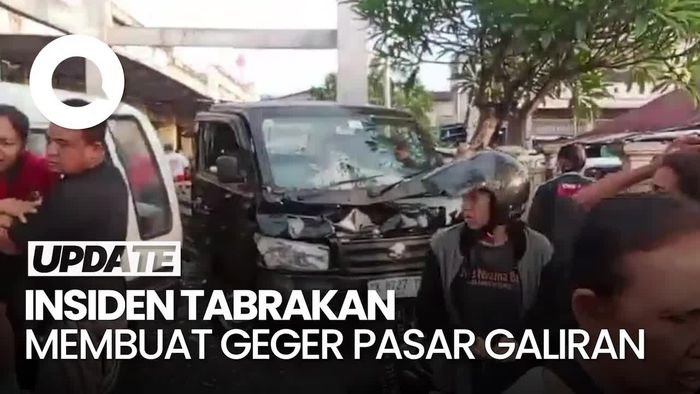 Video Detik-detik Tabrakan Maut di Pasar Galiran Klungkung