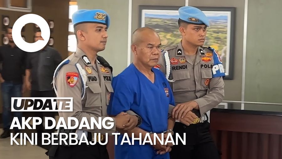 Penampakan AKP Dadang Penembak Mati AKP Ryanto Berbaju Tahanan