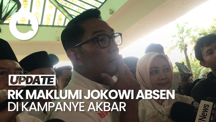 Video RK soal Jokowi Batal Hadiri Kampanye Akbar: Bentrok Waktu Mungkin