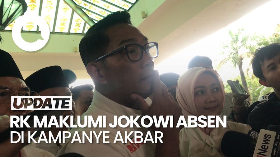 Video RK soal Jokowi Batal Hadiri Kampanye Akbar: Bentrok Waktu Mungkin